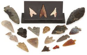 Property from a Private Collector, Edinburgh Lots 1-11
		 
		A group of flint arrowheads
		Neolithic - Early Bronze Age, circa 4000-1800 B.C. and later
		